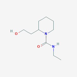 molecular formula C10H20N2O2 B1391799 N-乙基-2-(2-羟乙基)哌啶-1-甲酰胺 CAS No. 1183246-55-0