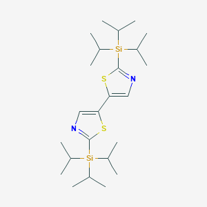 molecular formula C24H44N2S2Si2 B13917993 2,2'-Bis(triisopropylsilyl)-5,5'-bithiazole 