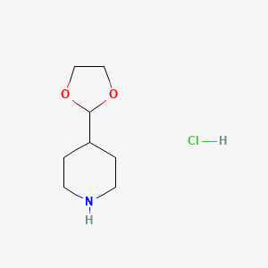 4-(1,3-Dioxolan-2-yl)piperidine;hydrochloride