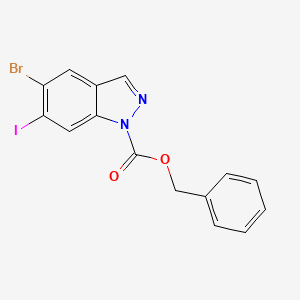 Benzyl 5-bromo-6-iodo-1H-indazole-1-carboxylate