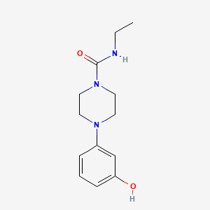 molecular formula C13H19N3O2 B1391801 1-(3-Hydroxyphenyl)-4-ethylcarbamoyl-piperazine CAS No. 1221792-31-9
