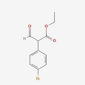 Ethyl 2-(4-bromophenyl)-3-oxopropanoate