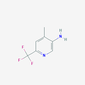molecular formula C7H7F3N2 B1391802 4-甲基-6-(三氟甲基)吡啶-3-胺 CAS No. 944317-54-8