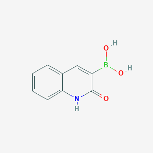 molecular formula C9H8BNO3 B1391804 (2-羟基喹啉-3-基)硼酸 CAS No. 1101864-58-7