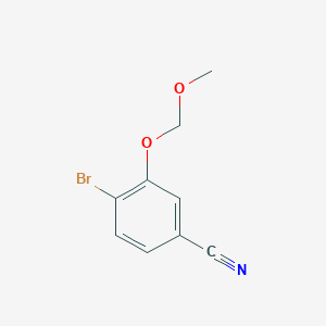 molecular formula C9H8BrNO2 B13918074 4-Bromo-3-(methoxymethoxy)benzonitrile 