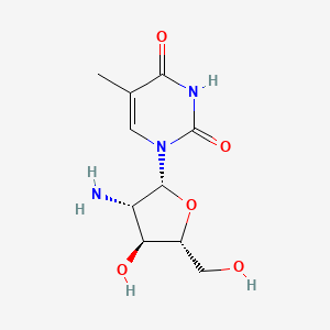 1-[(2R,3S,4S,5R)-3-amino-4-hydroxy-5-(hydroxymethyl)oxolan-2-yl]-5-methylpyrimidine-2,4-dione