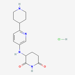 3-((6-(Piperidin-4-yl)pyridin-3-yl)amino)piperidine-2,6-dione hydrochloride