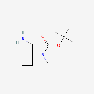 tert-butyl N-[1-(aminomethyl)cyclobutyl]-N-methyl-carbamate