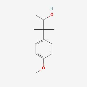 molecular formula C12H18O2 B13918126 3-(4-Methoxyphenyl)-3-methylbutan-2-ol 