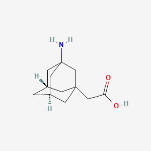 2-[(5S,7R)-3-amino-1-adamantyl]acetic acid