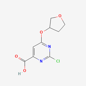 2-Chloro-6-tetrahydrofuran-3-yloxy-pyrimidine-4-carboxylic acid