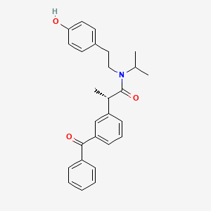 B1391814 (S)-2-(3-Benzoylphenyl)-N-(4-hydroxyphenethyl)-N-isopropylpropanamide CAS No. 1173289-66-1