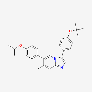 3-(4-(Tert-butoxy)phenyl)-6-(4-isopropoxyphenyl)-7-methylimidazo[1,2-a]pyridine