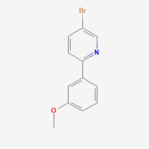 molecular formula C12H10BrNO B1391818 5-溴-2-(3-甲氧基苯基)吡啶 CAS No. 1119089-23-4