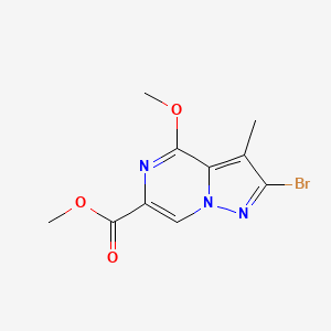 Methyl 2-bromo-4-methoxy-3-methylpyrazolo[1,5-a]pyrazine-6-carboxylate