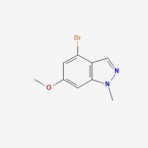 molecular formula C9H9BrN2O B13918199 4-Bromo-6-methoxy-1-methyl-1H-indazole 