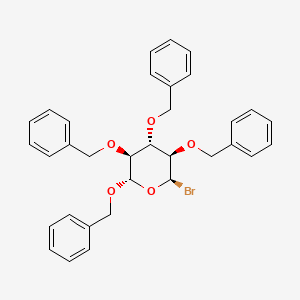 B1391820 (2S,3S,4S,5R,6R)-2,3,4,5-Tetrakis(benzyloxy)-6-bromotetrahydro-2H-pyran CAS No. 1354486-61-5