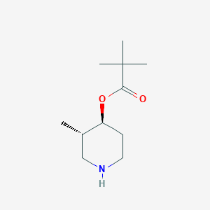 2,2-Dimethyl-propionic acid (3S,4S)-3-methyl-piperidin-4-yl ester