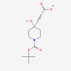 3-(1-(tert-Butoxycarbonyl)-4-hydroxypiperidin-4-yl)propiolic acid