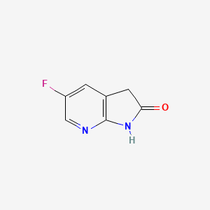 molecular formula C7H5FN2O B1391824 5-氟-1H-吡咯并[2,3-b]吡啶-2(3H)-酮 CAS No. 1190314-85-2