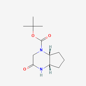 Tert-butyl cis-3-oxo-4,4A,5,6,7,7A-hexahydro-2H-cyclopenta[B]pyrazine-1-carboxylate