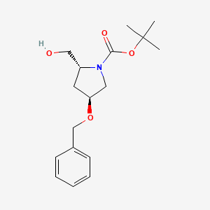 tert-butyl (2R,4S)-4-benzyloxy-2-(hydroxymethyl)pyrrolidine-1-carboxylate