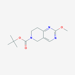 molecular formula C13H19N3O3 B1391826 叔丁基2-甲氧基-7,8-二氢吡啶[4,3-d]嘧啶-6(5H)-甲酸酯 CAS No. 900156-22-1