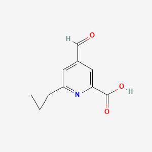 6-Cyclopropyl-4-formylpicolinic acid