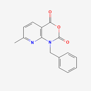 molecular formula C15H12N2O3 B1391829 1-苄基-7-甲基-1H-吡啶并[2,3-d][1,3]恶嗪-2,4-二酮 CAS No. 686264-90-4