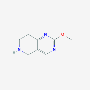 molecular formula C8H11N3O B1391830 2-甲氧基-5,6,7,8-四氢吡啶并[4,3-d]嘧啶 CAS No. 880361-83-1
