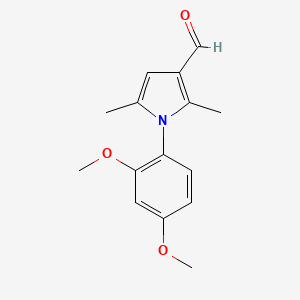 molecular formula C15H17NO3 B13918371 1-(2,4-Dimethoxyphenyl)-2,5-dimethyl-1H-pyrrole-3-carbaldehyde 