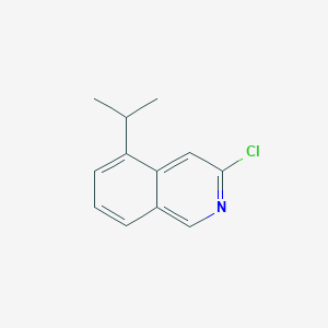 molecular formula C12H12ClN B13918408 3-Chloro-5-isopropyl-isoquinoline 