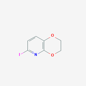 molecular formula C7H6INO2 B1391867 6-碘-2,3-二氢-[1,4]二氧杂环[2,3-b]吡啶 CAS No. 1246088-42-5