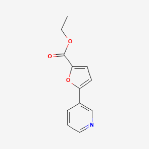 molecular formula C12H11NO3 B1391874 5-(3-吡啶基)-2-呋喃酸乙酯 CAS No. 1050421-30-1