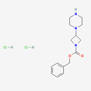 Benzyl 3-piperazin-1-ylazetidine-1-carboxylate;dihydrochloride