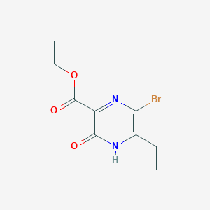 Ethyl 6-bromo-5-ethyl-3-hydroxypyrazine-2-carboxylate