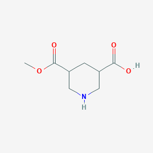 B1391881 5-(Methoxycarbonyl)piperidine-3-carboxylic acid CAS No. 748113-39-5