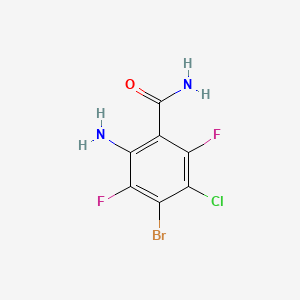 2-Amino-4-bromo-5-chloro-3,6-difluoro-benzamide