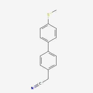 [4'-(Methylsulfanyl)[1,1'-biphenyl]-4-yl] acetonitrile