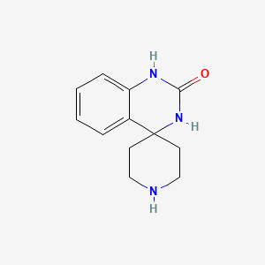 molecular formula C12H15N3O B1391887 1'H-螺[哌啶-4,4'-喹唑啉]-2'(3'H)-酮 CAS No. 635713-68-7