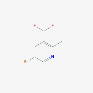 5-Bromo-3-(difluoromethyl)-2-methylpyridine