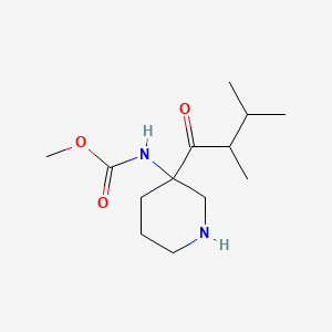 Methyl (3-(2,3-dimethylbutanoyl)piperidin-3-yl)carbamate