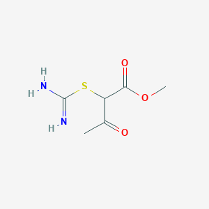 Methyl 2-carbamimidoylsulfanyl-3-oxobutanoate