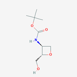 Tert-butyl ((2S,3S)-2-(hydroxymethyl)oxetan-3-YL)carbamate