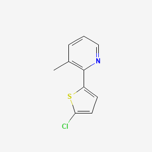 molecular formula C10H8ClNS B1391902 2-(5-氯-2-噻吩基)-3-甲基吡啶 CAS No. 1187170-17-7