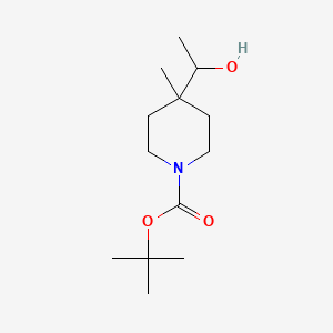 Tert-butyl 4-(1-hydroxyethyl)-4-methylpiperidine-1-carboxylate