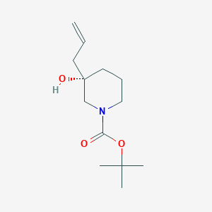 molecular formula C13H23NO3 B13919042 tert-butyl (3S)-3-hydroxy-3-prop-2-enylpiperidine-1-carboxylate 