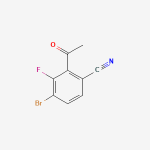 2-Acetyl-4-bromo-3-fluorobenzonitrile