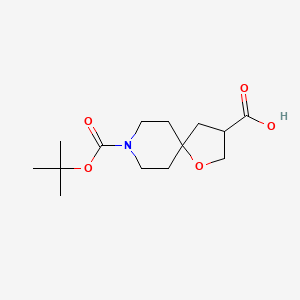 B1391905 8-(Tert-butoxycarbonyl)-1-oxa-8-azaspiro[4.5]decane-3-carboxylic acid CAS No. 1160246-97-8