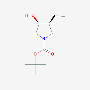 Tert-butyl cis-3-ethyl-4-hydroxy-pyrrolidine-1-carboxylate